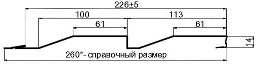 Фото: Сайдинг МП СК-14х226 (ПЭ-01-RR32-0.45) в Люберцах