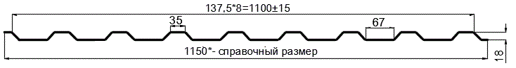 Фото: Профнастил оцинкованный МП20 х 1100 (ОЦ-01-БЦ-0.65) в Люберцах