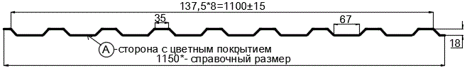 Фото: Профнастил МП20 х 1100 - A (ECOSTEEL-01-Кирпич-0.5) в Люберцах