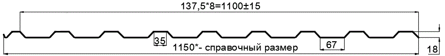 Фото: Профнастил оцинкованный МП20 х 1100 - R (ОЦ-01-БЦ-0.4) в Люберцах