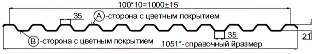 Фото: Профнастил С21 х 1000 - A (ECOSTEEL_MA_Д-12-Античный Дуб-0.45) в Люберцах