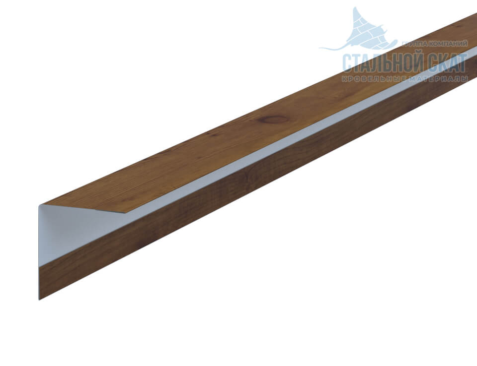 Фото: Планка угла наружного 30х30х3000 (ECOSTEEL_T-12-Дуб-0.45) в Люберцах