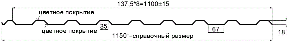 Фото: Профнастил МП20 х 1100 - R (ECOSTEEL_T_Д-01-ЗолотойДуб-0.5) в Люберцах