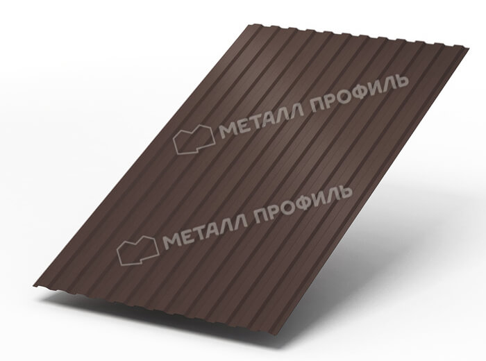 Профнастил МП10 х 1100 - A (ПЭ-01-8017Color-0.4±0.08мм) в Люберцах