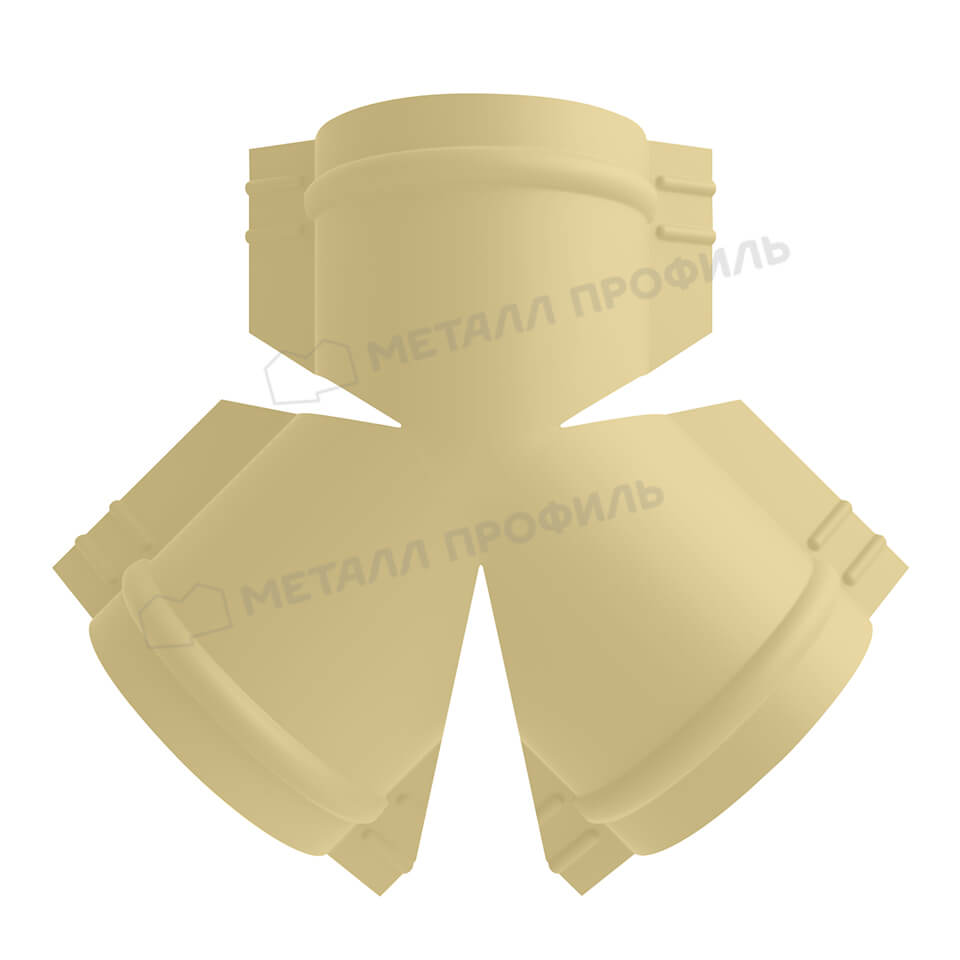 Y-образный тройник для круглого конька R110 NormanMP (ПЭ-01-1014-0.5)