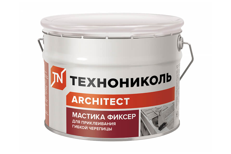 Мастика для гибкой черепицы ТЕХНОНИКОЛЬ №23 Фиксер 12кг (ведро)