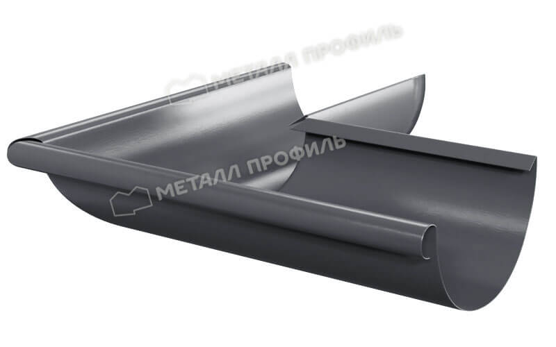Угол желоба наружный D125 Foramina Freeze (FRZ_D-01-Grey\Grey-0.6)