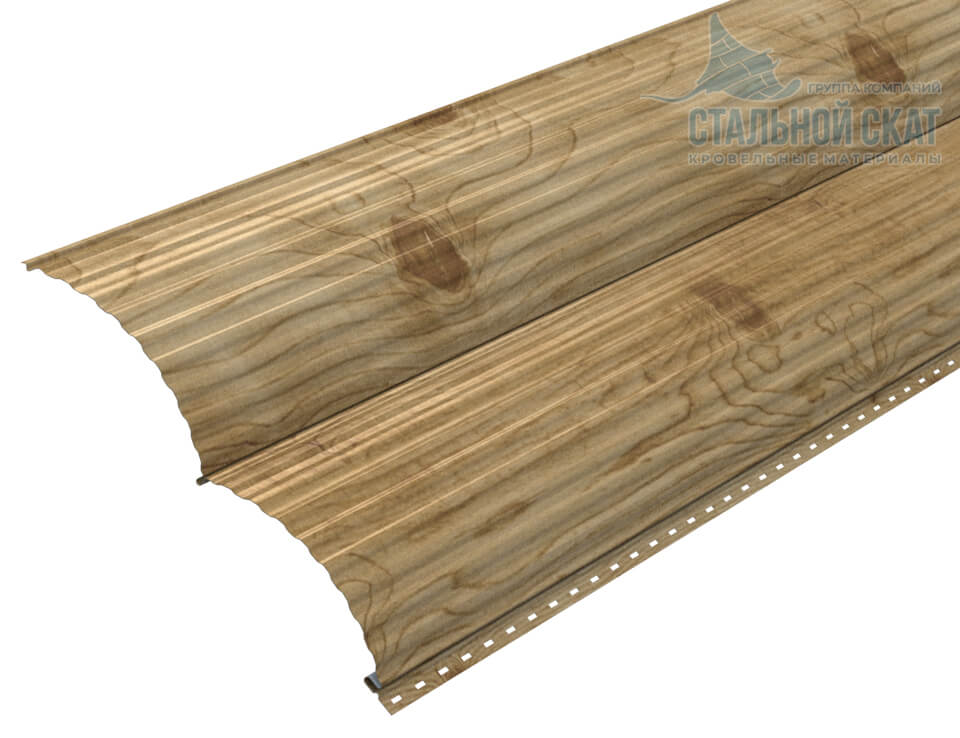 Сайдинг Woodstock-Т-28х330 (ECOSTEEL-01-Сосна-0.5)