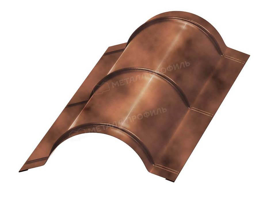 Планка конька круглого R110х2000 (КЛМА-02-Anticato-0.5)