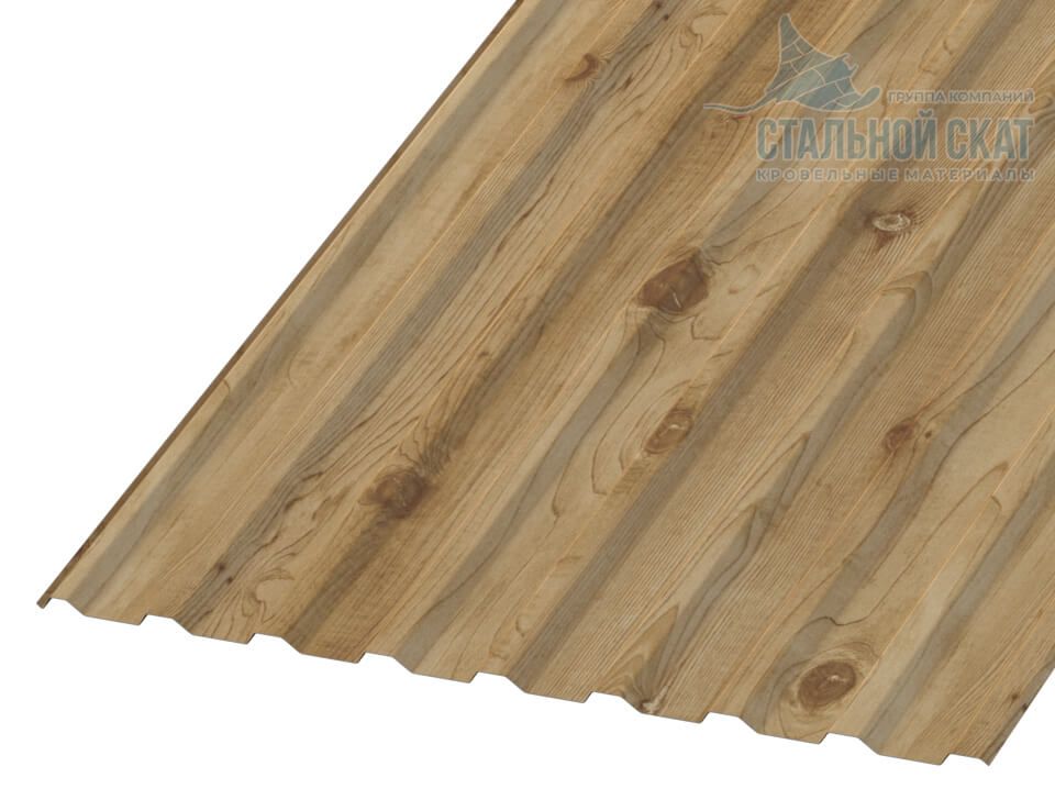 Профнастил МП20 х 1100 - R (ECOSTEEL_T-01-Сосна-0.5)