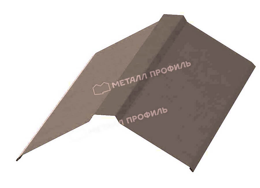 Планка конька плоского 120х120х2000 (VALORI-20-OxiBеige-0.5)