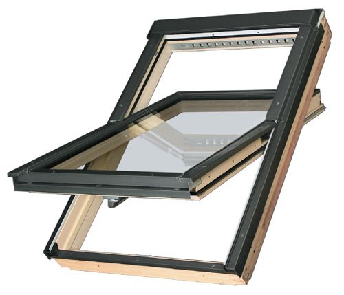 Мансардное окно Fakro FTP-V U4 01 (55x78) с двухкамерным стеклопакетом