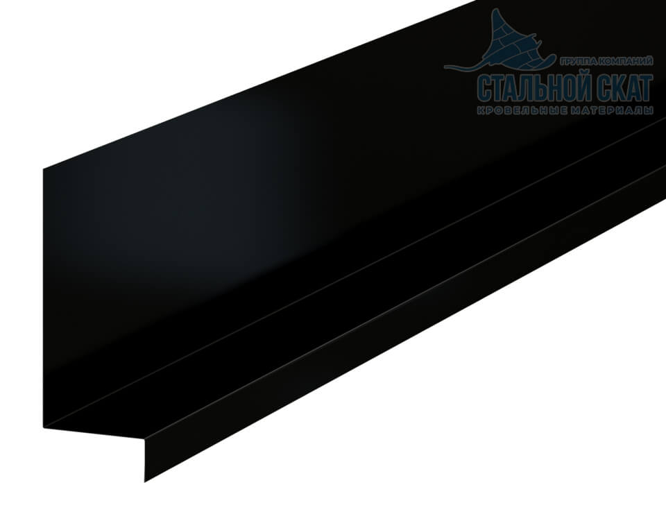 Планка примыкания боковая FASTCLICK 150х65х2000 NormanMP (ПЭ-01-9005-0.5)