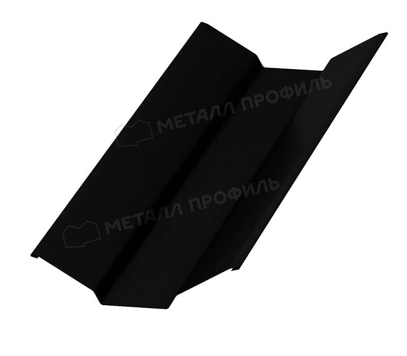 Планка ендовы верхняя 76х76х2000 (ПЭ-01-9005-0.45)