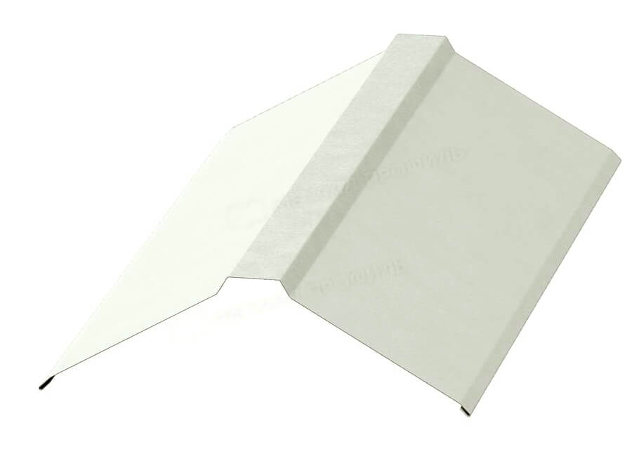 Планка конька плоского 120х120х2000 NormanMP (ПЭ-01-9010-0.5)