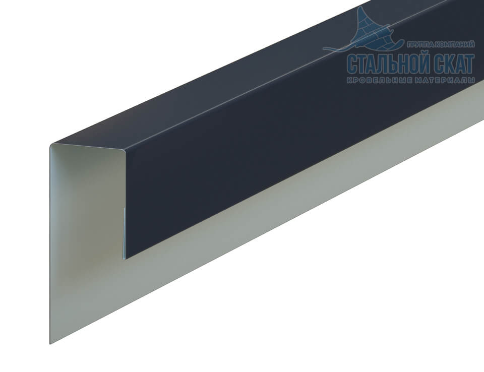 Планка J-профиль 24х18х3000 (VALORI-20-Grey-0.5)