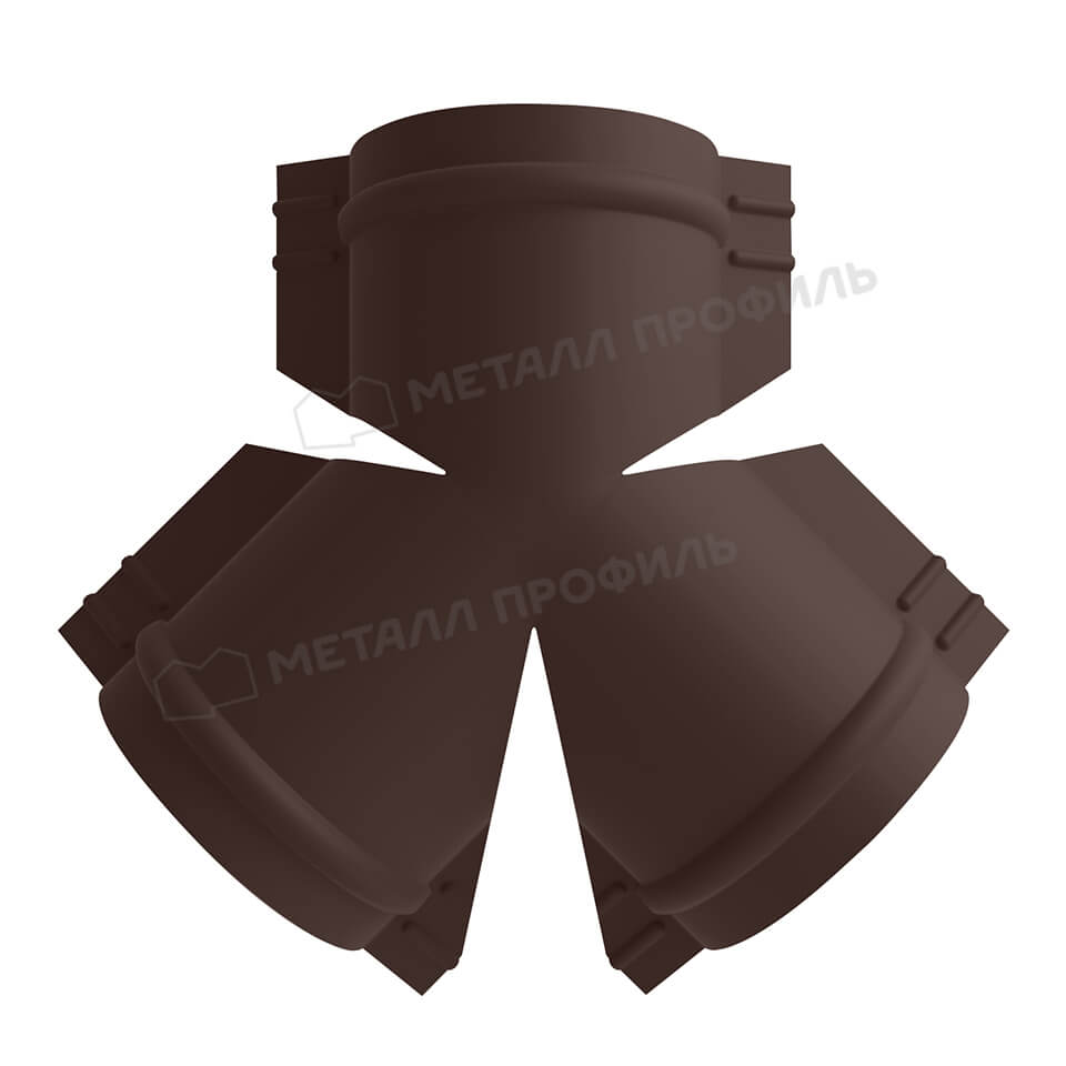 Y-образный тройник для круглого конька R110 (PURMAN-20-8017-0.5)