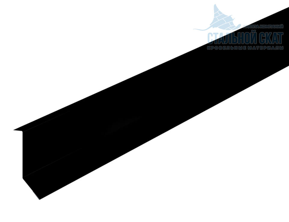 Планка примыкания в штробу 46х25х2000 (VikingMP E-20-9005-0.5)