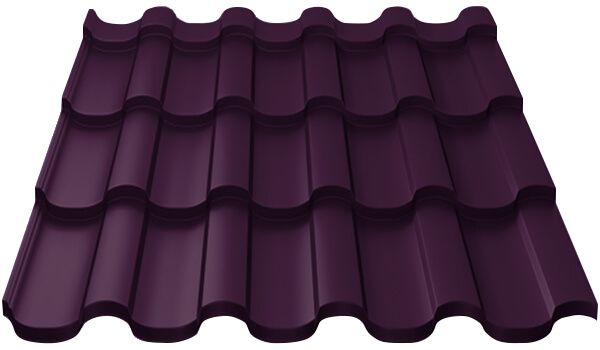 Металлочерепица МП Монтекристо-M (VALORI-20-Violet-0.5)