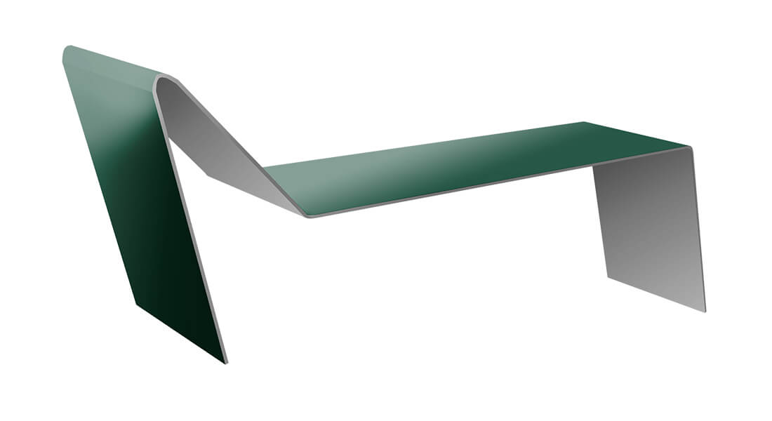 Планка примыкания для мягкой кровли 0,5 Satin с пленкой RAL 6005 зеленый мох (3м)
