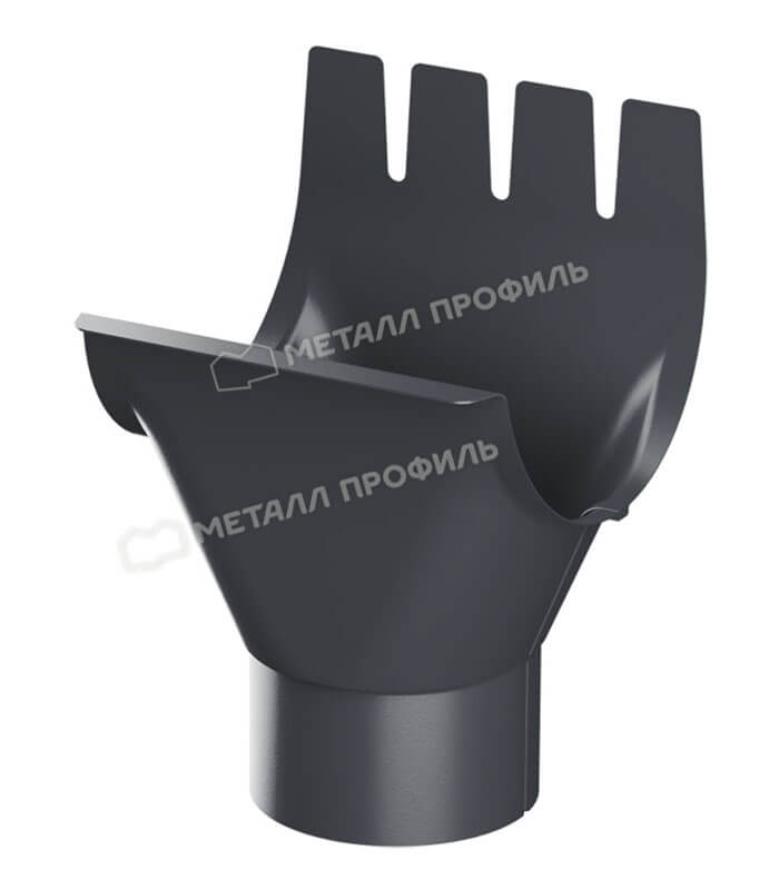 Воронка выпускная D125/100 Foramina Freeze (FRZ_D-01-Серый Сланец\Серый Сланец-0.6)
