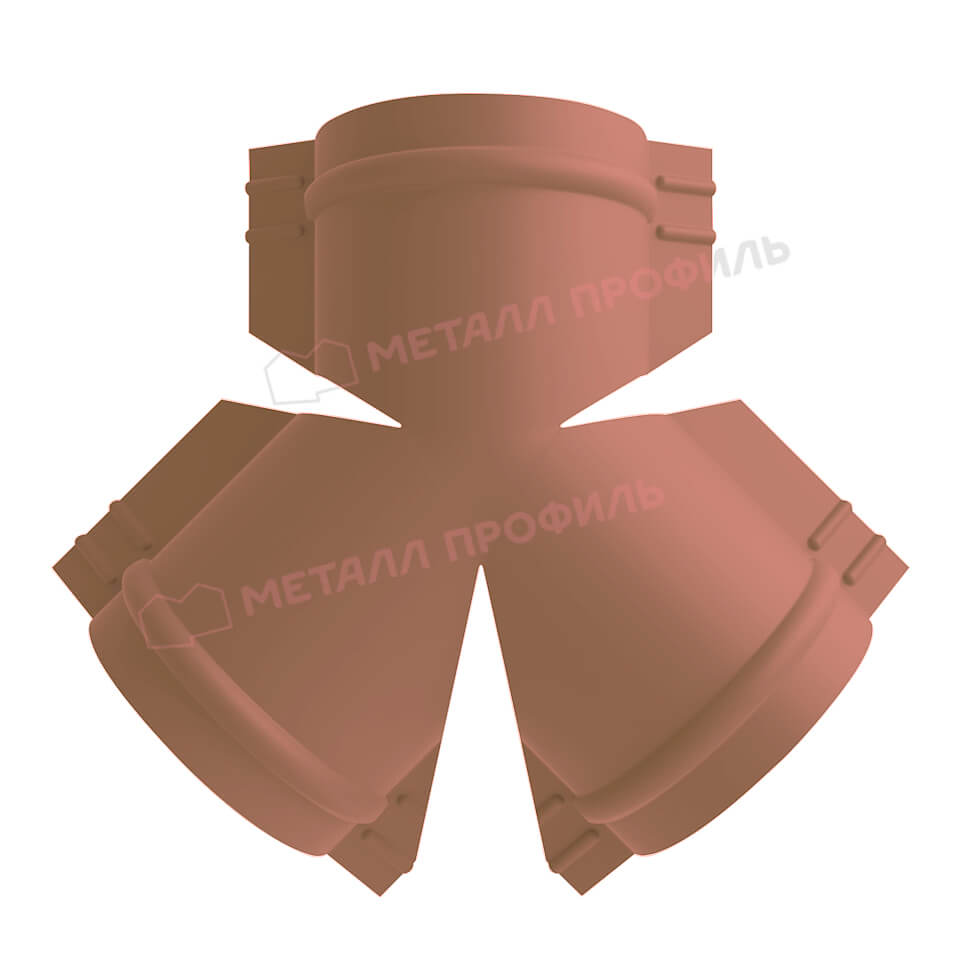 Y-образный тройник для круглого конька R110 (PURMAN-20-Argillite-0.5)