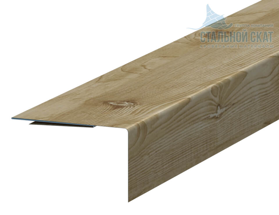 Планка аквилона малая 35х20х3000 (ECOSTEEL-01-Сосна-0.5)