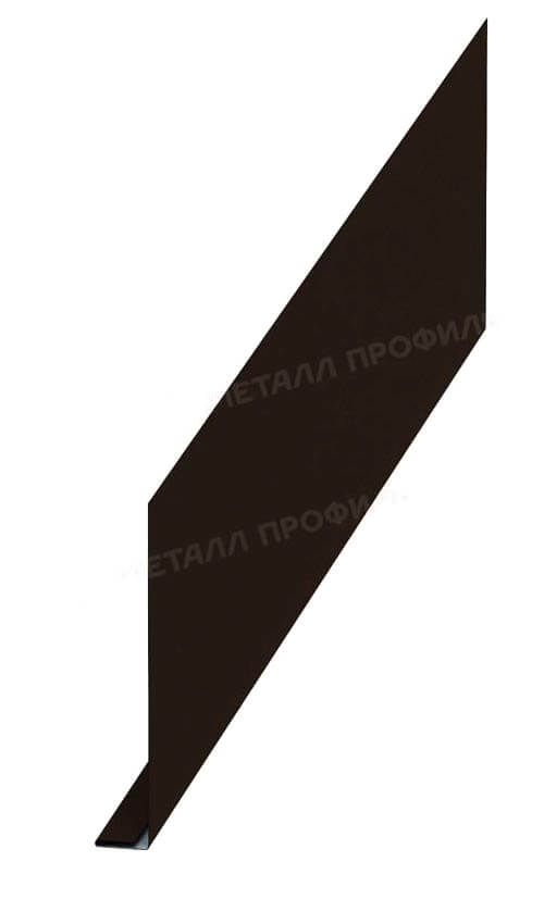 Планка карнизного свеса 250х50х2000 (VALORI-20-DarkBrown-0.5)
