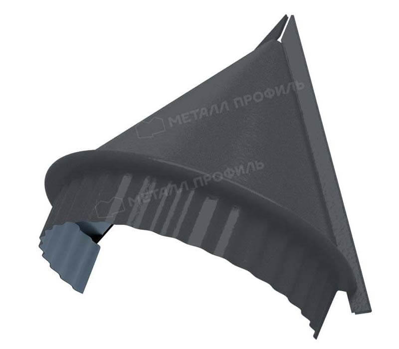 Заглушка конька круглого конусная NormanMP (ПЭ-01-7024-0.5)