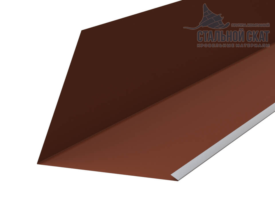 Планка примыкания верхняя к трубе FASTCLICK 250х240х2000 (VikingMP E-20-8004-0.5)