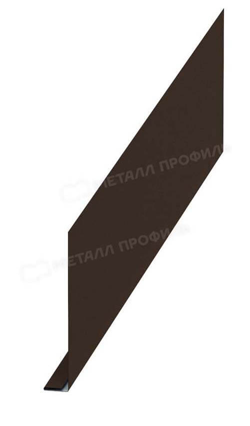 Планка карнизного свеса 250х50х3000 (VALORI-20-Яркий Брауни-0.5)