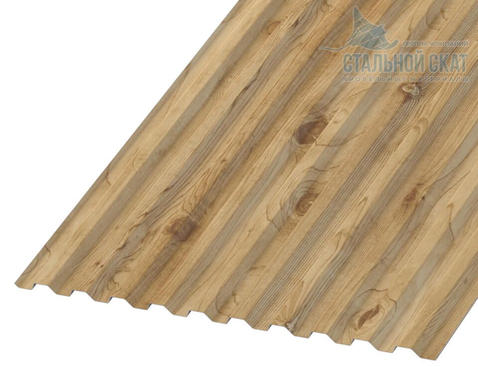 Профнастил С21 х 1000 - B (ECOSTEEL_MA-01-Сосна-0.5)